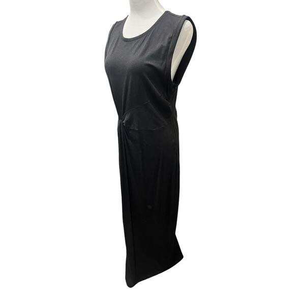 The Limited Women's Black Sleeveless Ruched Fitted Dress SIZE XL - Picture 2 of 7